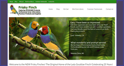 Desktop Screenshot of friskyfinch.com